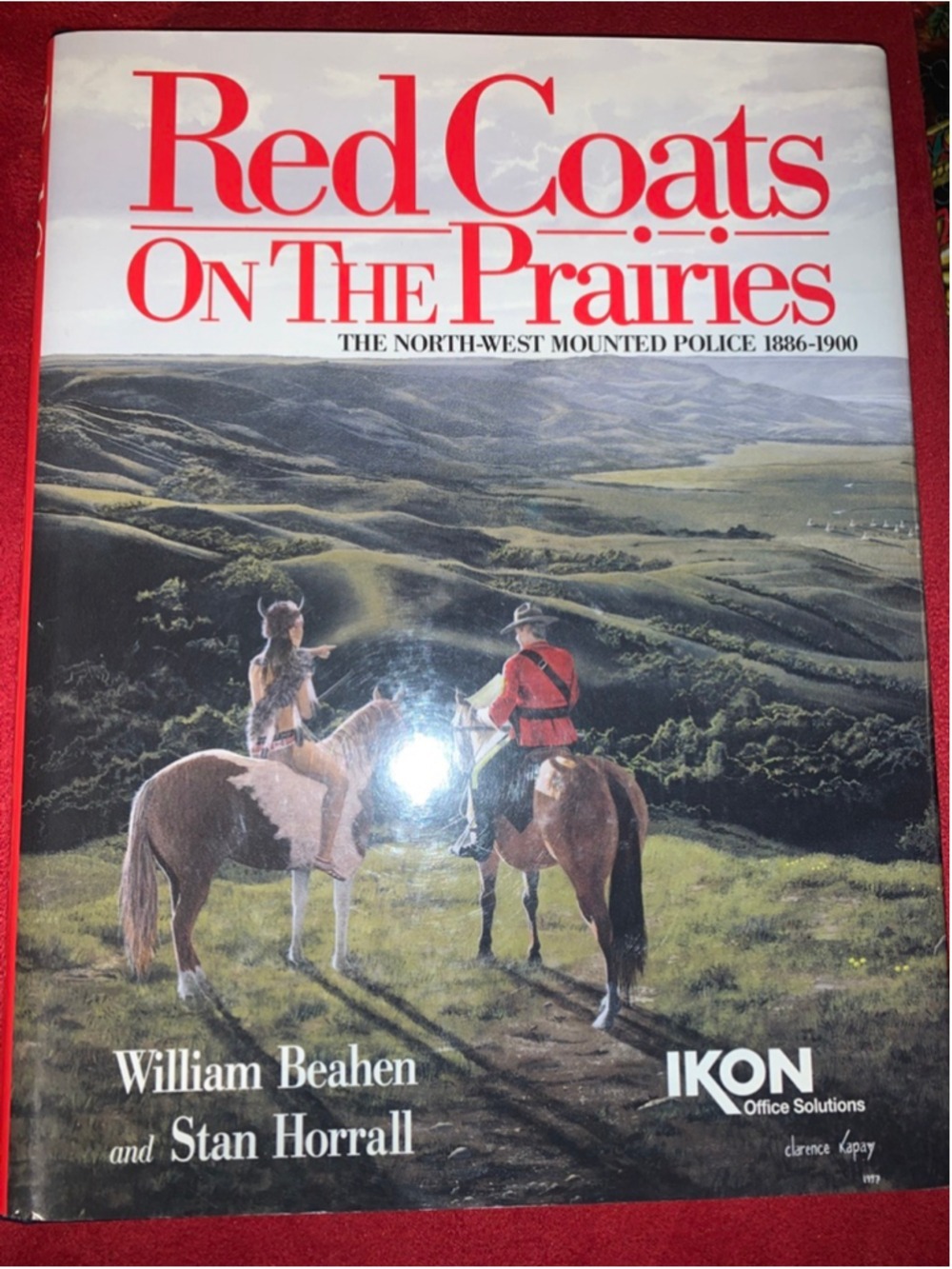 Red Coats On The Prairies Coffee Table Book One Size Red White